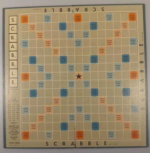 Vintage Scrabble Brettspiel mit allen Spielsteinen und Gestellen - Spears Games 1955 gebraucht - Bild 5 von 6