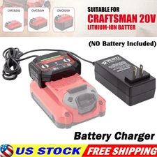Replacement Battery Fast Charger For Craftsman 20 Volt Max Battery Power Tool US