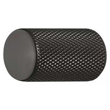 H&auml;fele M&ouml;belknopf Aluminium Schwarz &ndash; &Oslash; 17 mm, H&ouml;he 28 mm, mattes Design