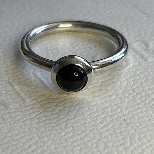 Original Pandora 🌟 Rarität Onyx Cabochon Ring 🌟 Größe 60 🌟 190608O - Bild 7 von 7