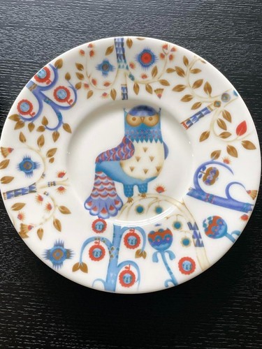 Juego de pares de platillos de taza Iittala Taika blanco azul Klaus Haapaniemi - Imagen 7 de 10