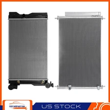 Radiator And A/C Condenser Aluminum Cooling Kit For 2009-2015 Toyota Corolla