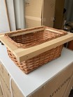 wicker storage basket On Runners