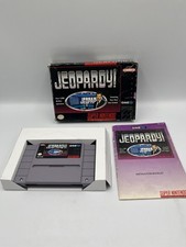 Jeopardy! (SNES) Super Nintendo CIB Complete 1992 Gametek
