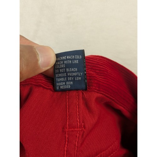 Polo Ralph Lauren Corduroy Pants Mens Red Authentic Dungarees Trousers 40x26 - Bild 13 von 15