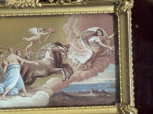 19th C. French Dore Bronze Frame Miniature Art, Shadowbox Frame - Picture 4 of 10