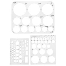 Circle Stencils for Drawing 3 Pcs Geometric Drawings Templates Circle Shape G...