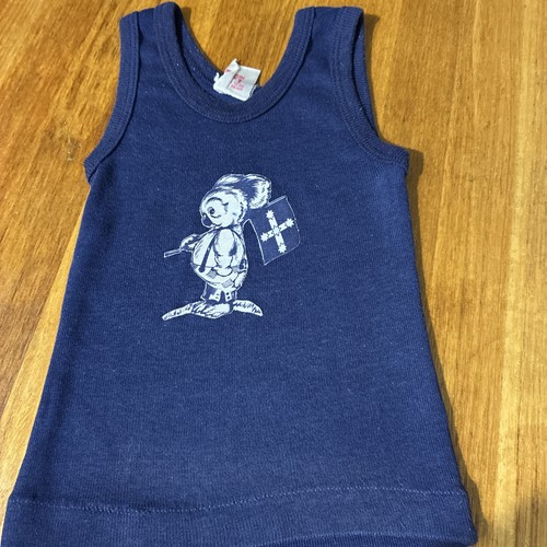 Vintage Blinky Bill Eureka Flag Kids Singlet Size 1 Aussie Cartoon Tank Top - Bild 1 von 4