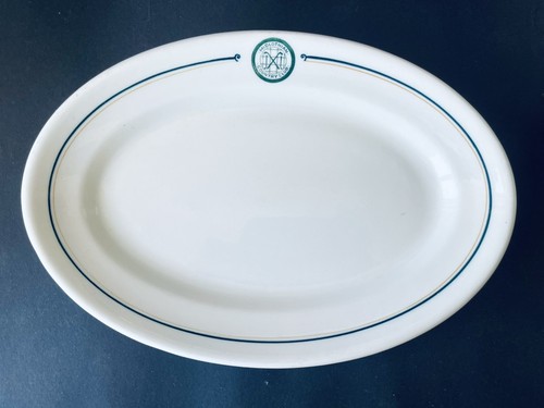 Antique Shenango China Midlothian Country Club Oval Platter Restaurant Ware