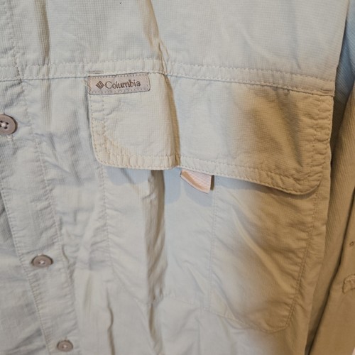 Columbia Titanium Langarm Button Up Hemd Herren XXL Omni Shade Angeln Wandern - Bild 3 von 7