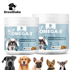 Omega 3 for Dogs - Skin  Coat  Hip  Joint Supplement From Alaskan Salmon