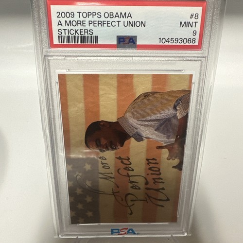 2009 topps obama stickers/foil 1-18 PSA 7-9 - Picture 8 of 24