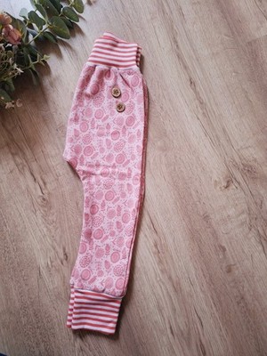 NEU Handmade Slim Fit Haremshose 86-92 Pumphose Leggings Slim Legs Mädchen Rosa