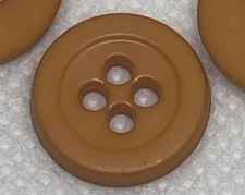 Burnt Orange 4-Hole Buttons Size 5/8" Lot O1