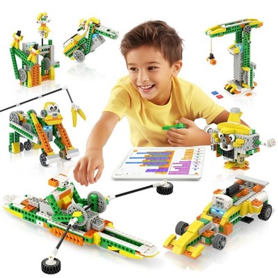Q Robot Building Kit, 20-in-1 Programmable APP RC Car Robotics Coding Kit, ST...