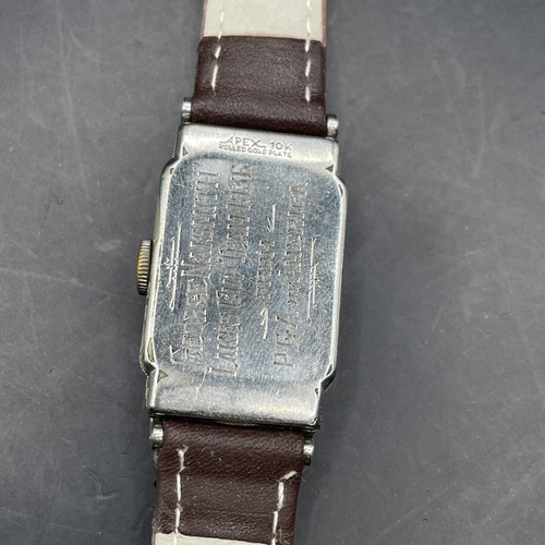 1936 CYMA Tank Watch 334 – PGA Award to Golfer George Naismith, Brevet 15 Jewels - Picture 7 of 11