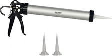 AWF PRO Sausage Caulking Gun, 20 oz Foil Pack and 10 18:1 Thrust, Silver 