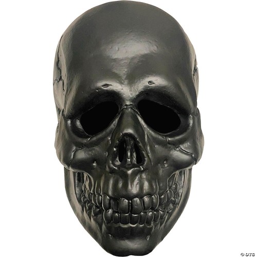 Máscara Calavera Negra Vinilo Adulto Miedo Halloween Disfraz Utilería Juegos con disfraces Fiesta - Imagen 3 de 4