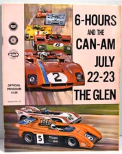 1972 6 Hours and the Can-Am Race Program, Watkins Glen New York, Porsche-McLaren
