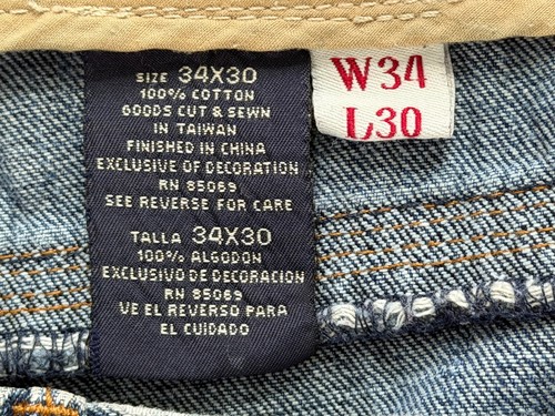 Paco Jeans Men's 34x29.5 Embroidered Slim Boot Cut Vintage Blue Denim - Picture 8 of 9