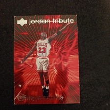 1997-98 UPPER DECK MICHAEL JORDAN TRIBUTE MJ MOMENT IMPRESSIONS #MJ54 NBA CARD