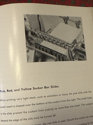 Original Heidelberg Printing Press Illustrated Parts Manual Vintage w/ Inserts! - Picture 18 of 22