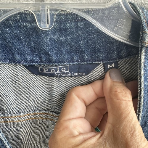 Vintage 70s Ralph Lauren Polo Denim Vest Size M (40") Buckle Back Western - Bild 3 von 9