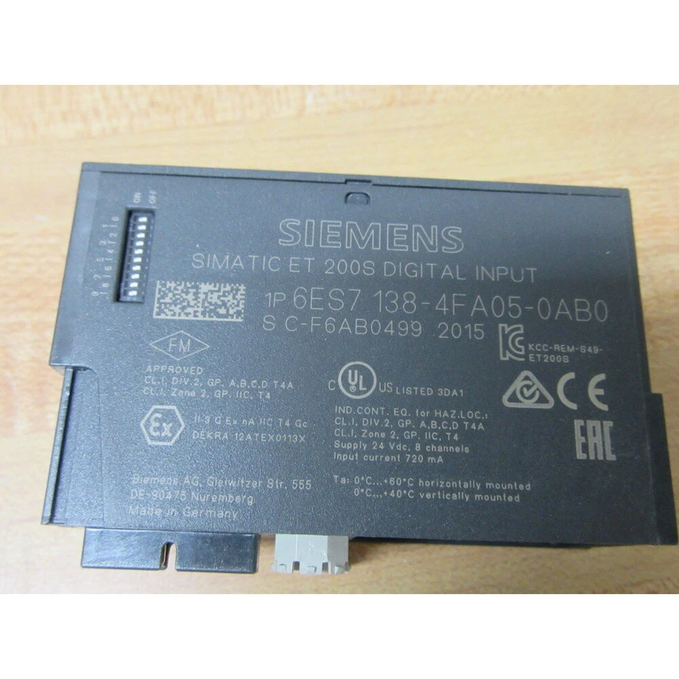 New Siemens 6ES7138-4FA05-0AB0 Electronics module f ET200S 6ES7 138-4FA05-0AB0 - Image 3 of 4
