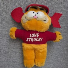 Vintage Plush Garfield  Love Struck  with Suction Cup
