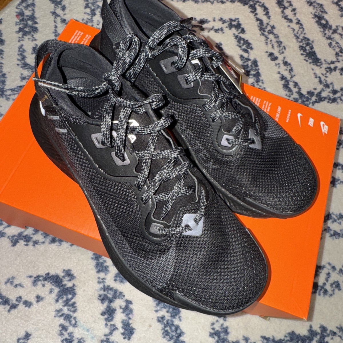 Size 7.5 - Nike Pegasus Trail 2 Gore-Tex Black Metallic Dark Grey