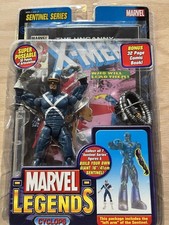 Marvel Legends Cyclops X-Men Sentinel Series Figure w Comic Book & Left Arm