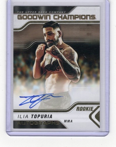 🔥 2023 Upper Deck Ilia Topuria Goodwin Champions ROOKIE AUTO A-IT 🔥 - Picture 1 of 2