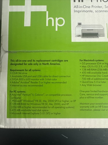 HP Photosmart C4180 All-in-One Thermal Inkjet Printer Scanner Copier Brand New - Picture 8 of 16