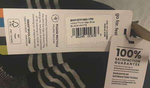 Smartwool Intraknit Thermal Max Beanie Black Merino Wool One Size Retail $45 O/S - Picture 2 of 5