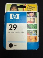 HP 29 Black Inkjet Print Ink Cartridge Genuine New Sealed Boxed Expired Feb 2006