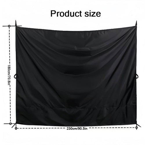 Schwarz Oxford Stoff Auto Sonnenschutz Sichtschutz Hecktür Camping Zubehör - Bild 4 von 10