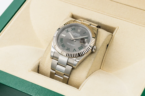 Rolex DateJust 41mm 'Wimbledon' Stainless Steel Oyster 126334 2018 - Picture 7 of 12