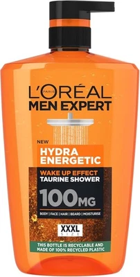 L'OREAL PARIS L'Oréal Men Expert Hydra Energetic 3-in-1 Shower Gel - Energizing Body, Face...