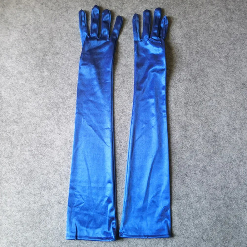 Lange weiche bunte zeremonielle Damenhandschuhe aus festem Satin Drive Ride Tanz - Bild 16 von 34