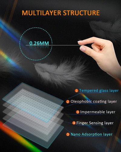 Tempered Glass for 2025 Chevrolet Silverado/GMC Sierra Screen Protector, 13.4... - Picture 6 of 6