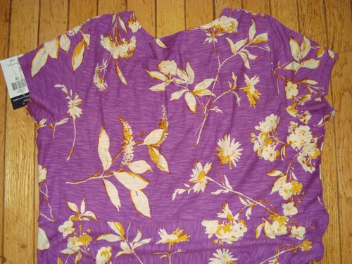 CHAPS WOMAN LADIE'S DRESS SIZE 3X FLORAL MULTI PURPLE BNWT@$86.00 - Picture 10 of 13