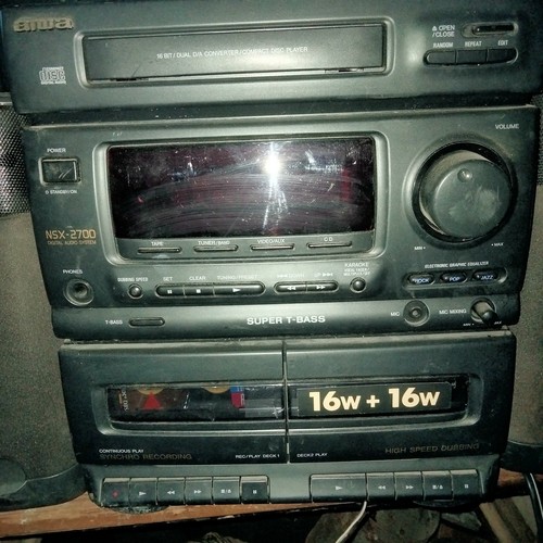 VTG Aiwa CX-N2700U Shelf Stereo System CD Player & Dual Tape Deck, Speakers - Picture 6 of 6