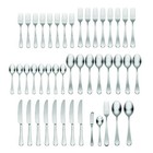 H326045Al20 Satin Icarus 45 Piece Everyday Flatware Set, Service For 8