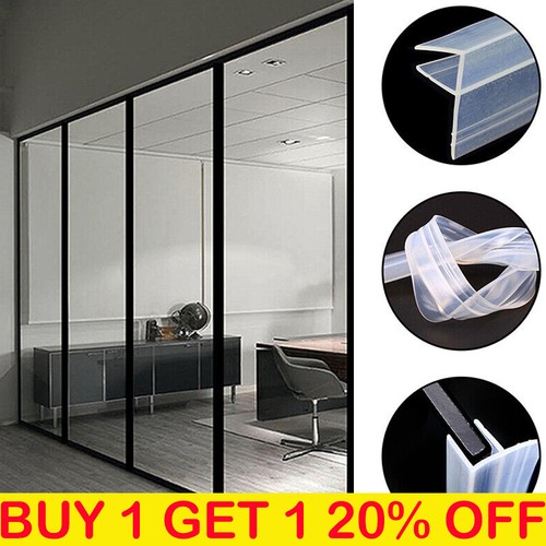 2M U/F/H Shape Bath Door Shower Screen Enclosure Seal Strip for 6/8/12mm Glass - Picture 2 of 15