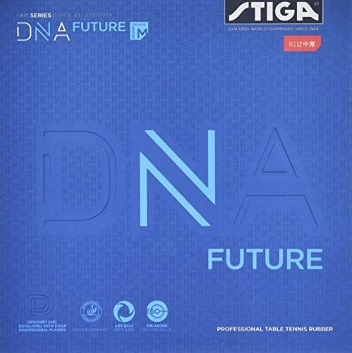 STIGA 1712080517 Table Tennis Rubber  DNA FUTURE M  Soft Back  Tension Red
