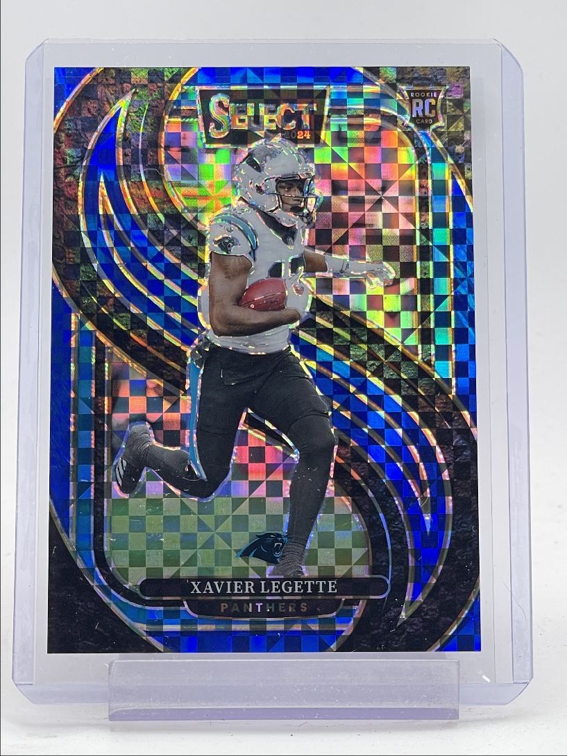 XAVIER LEGETTE 2024 SELECT PREMIER LEVEL ROOKIE BLUE CHECKER RC /175 Q4274