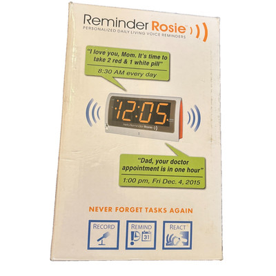 Reminder Rosie 58060 Voice Reminder Clock Parts Repair Read