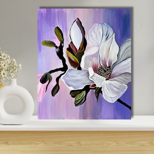 Abstract Art Wall Art Living Room Wall Decoration Flowers Picture Nursery - Picture 5 of 14