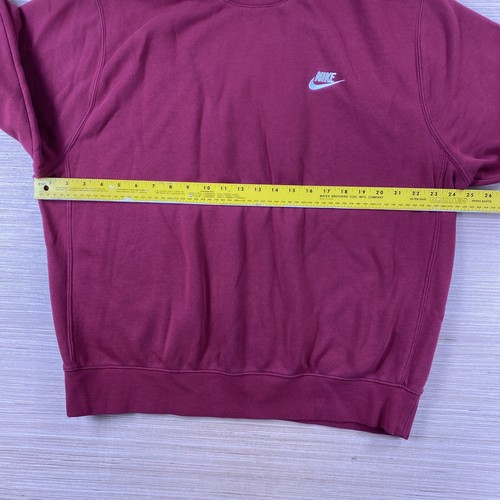 Nike Suéter Para Hombres XL Rojo Sudadera Pullover Swoosh Jumper Minimalista Dadcore - Imagen 4 de 10