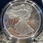 1996-P Proof American Silver Eagle 1 oz .999 Fine Silver w/ Box & COA. 011821